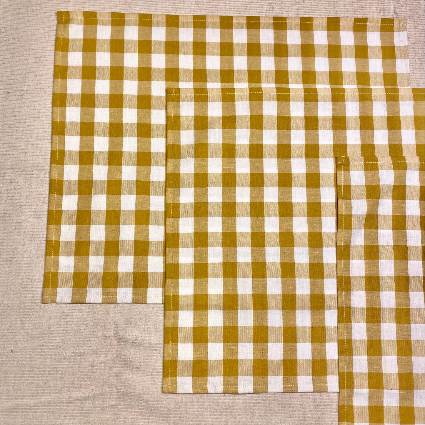 Set de table vichy jaune
